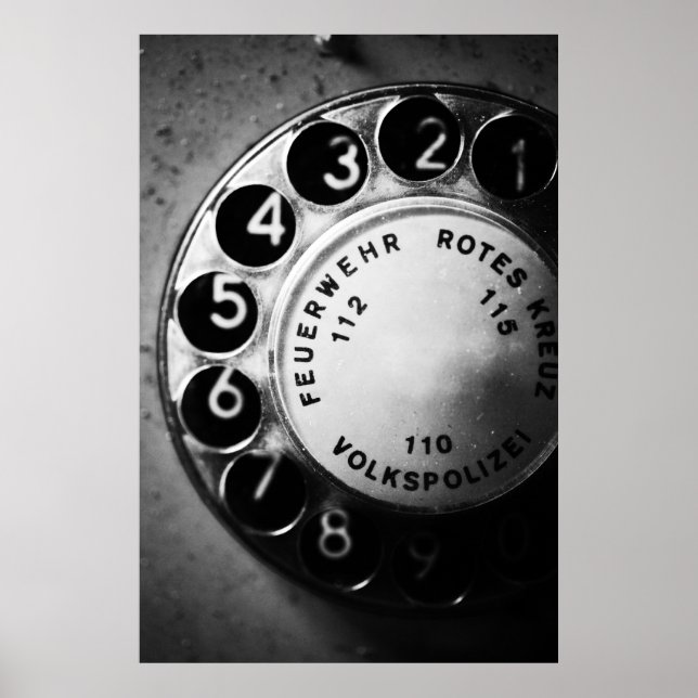 Poster Telefone dial (Frente)