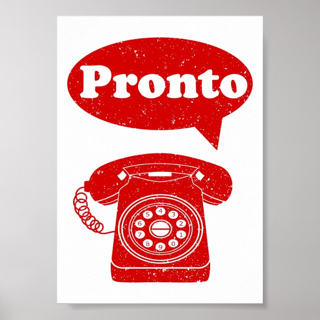 Poster Telefone italiano (Frente)