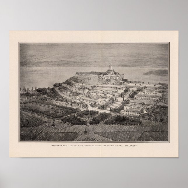 Pôster Telegraph Hill sugeriu tratamento arquitetônico (Frente)