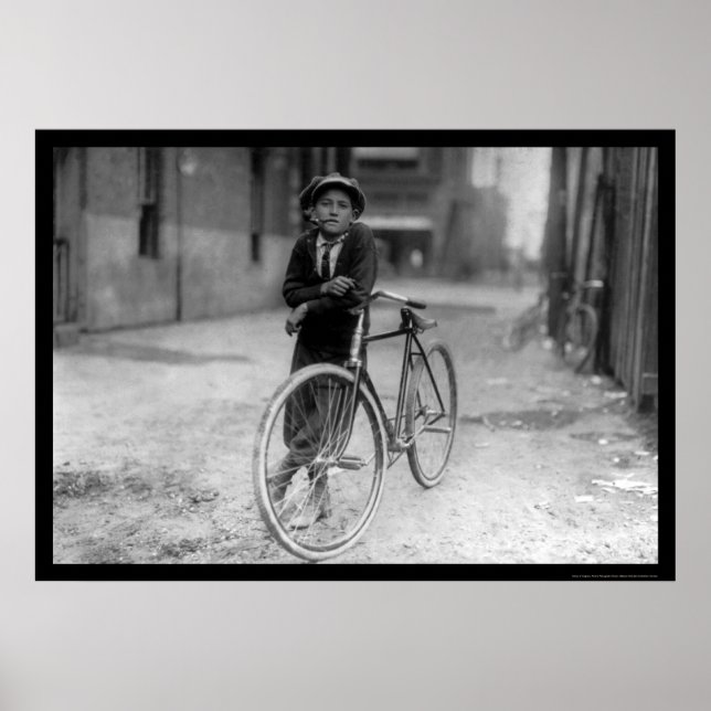 Poster Telegraph Messenger Boy Waco, Texas 1913 (Frente)