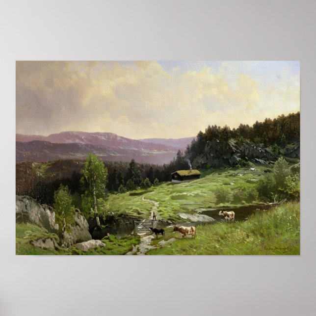 Pôster Telemark, Noruega do Sul (Frente)