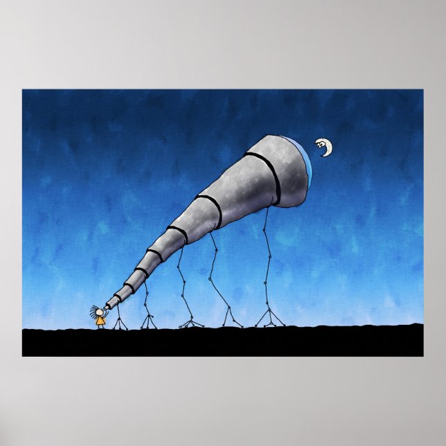 Pôster Telescópio (Frente)