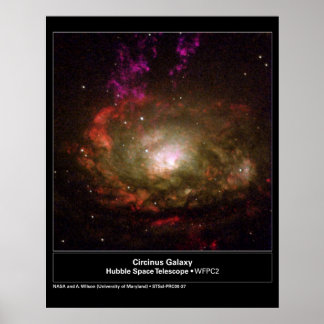 Pôster Telescópio Circinus Galaxy Hubble