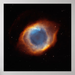 Pôster Telescópio de Hubble do deus da nebulosa da héli