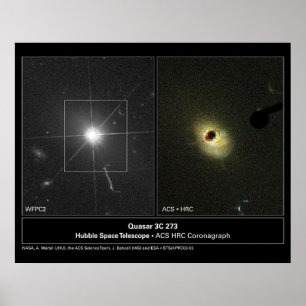 Poster Telescópio do Quasar 3C 273 Hubble