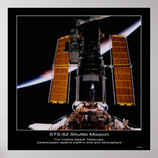 Pôster Telescópio Espacial da NASA Hubble...