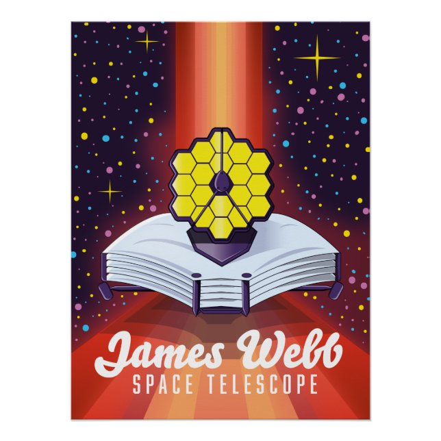 Pôster Telescópio Espacial James Webb. (Frente)