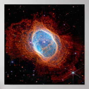 Poster Telescópio Espacial James Webb Nebulosa do Anel Au