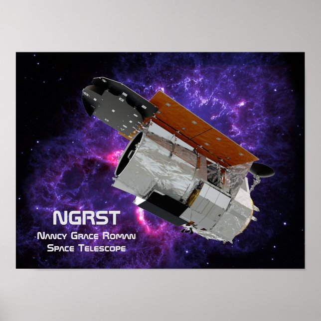 Poster Telescópio Espacial Nancy Grace Roman (Frente)