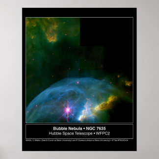 Pôster Telescópio Hubble Nebula 7635