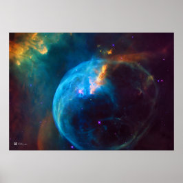 Poster Telescópio Hubble: Nebulosa da Bolha (2016), NGC 7