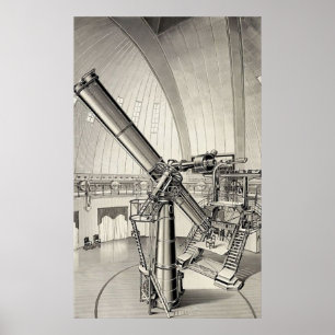 Pôster Telescópio Vintage