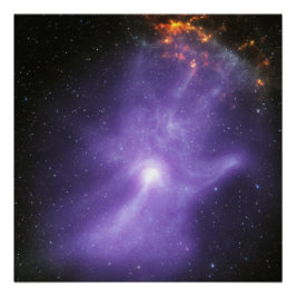 Pôster Telescópios de raios X - Mão Cosmica Fantástica