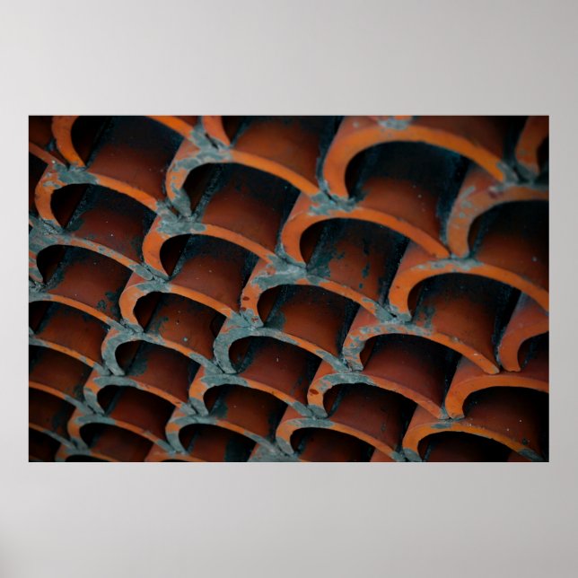 Poster Telhado laranja (Frente)