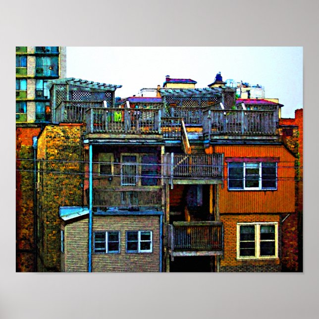 Pôster Telhados (Frente)