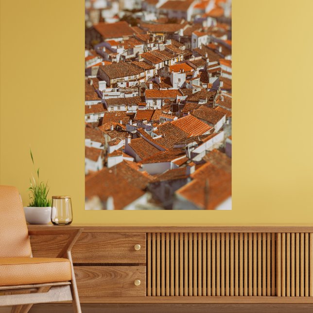 Poster Telhados de Castelo de Vide. Alentejo, Portugal (Sala de Estar 2)