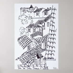 Pôster Telhados de Marselha, França