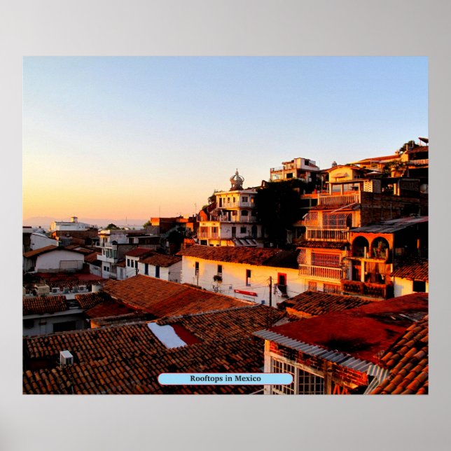 Pôster Telhados no México (Frente)