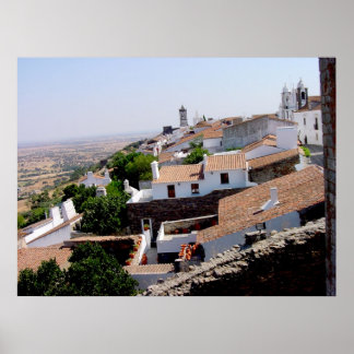 Poster Telhados Portugueses - Evora Portugal