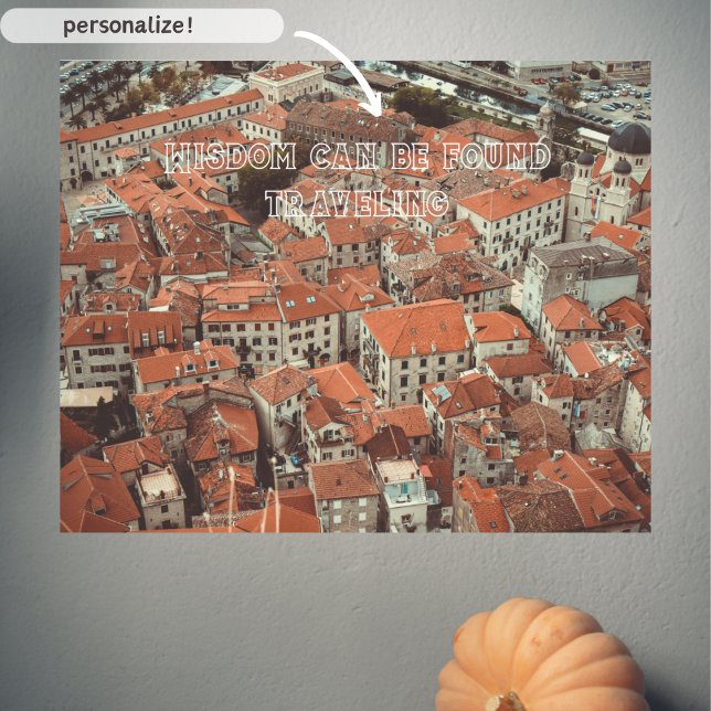 Poster Telhados vermelhos de Kotor (Montenegro) (Criador carregado)