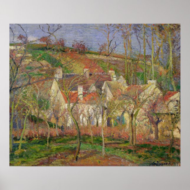 Pôster Telhados Vermelhos, ou Canto de uma Aldeia (Frente)