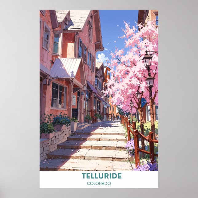 Poster Telluride - Colorado - Cidade Bela (Frente)