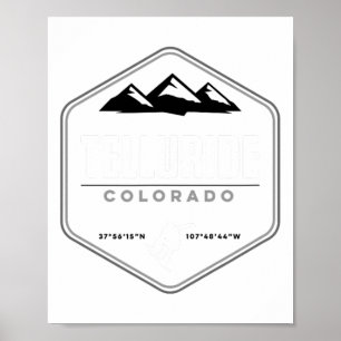 Poster Telluride Colorado Snowboard T