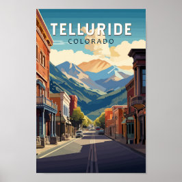 Poster Telluride Colorado Viagem Art Vintage