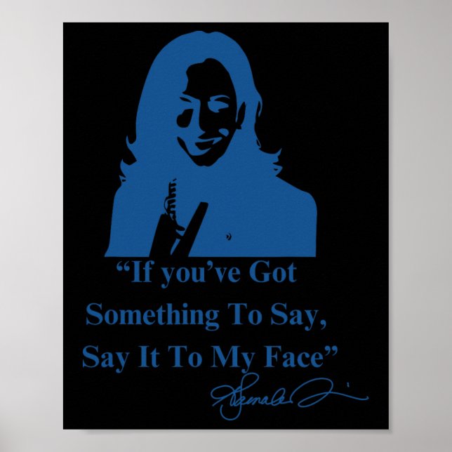 Poster Tem Algo A Dizer Ao Meu Rosto Kamala Har (Frente)