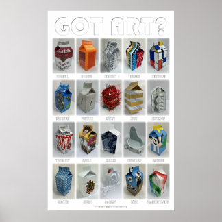 Poster TEM ARTE? Imagens parodias de trabalhos de arte fa