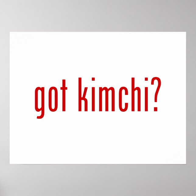 Pôster tem kimchi? (Frente)