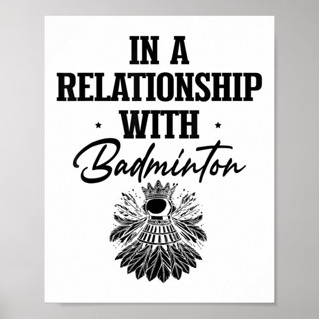 Poster Tem o Disfarce do Jogador de Badminton Shuttle Rac (Frente)