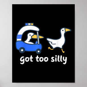 Poster Tem Uma Camisa De Humor Engraçada De Ganso Muito B