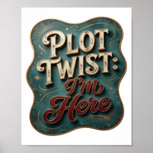 Poster TEMA ARTÍSTICO de Ouro ATRATIVO VIRADA DE PLOT: EU