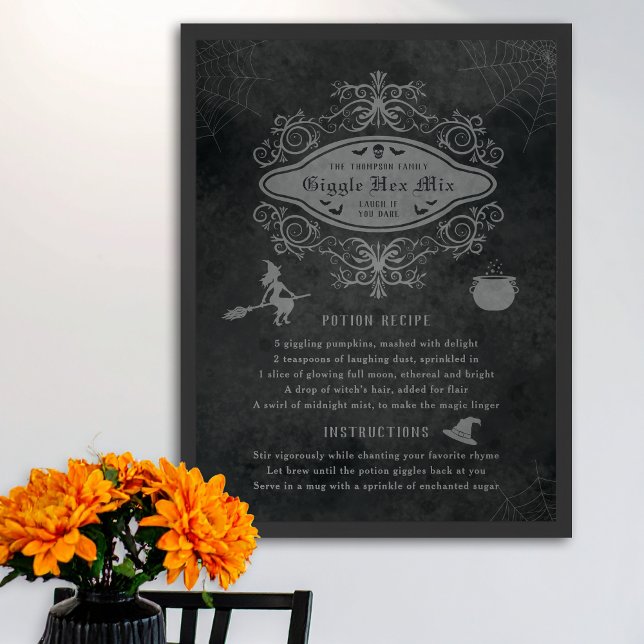 Poster Tema das Bruxas Engraçadas Poção Recebe Dia das Br (Criador carregado)