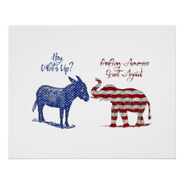 Pôster Tema das Eleições Engraçado Pro Republicano Trump 