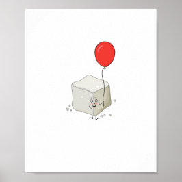 Poster Tema de açúcar, cubo de açúcar
