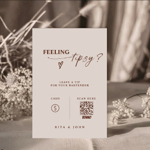 Poster Tema de Boho Vênmo Dica Seu Sinal de Casamento do 