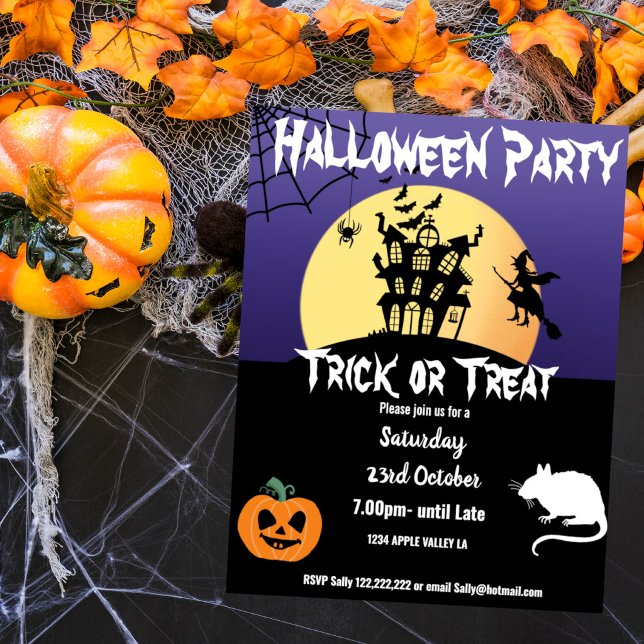 Poster tema de evento de festa de Halloween (Criador carregado)