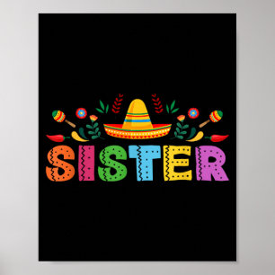Poster Tema de festa de aniversário da irmã mexicana Fies