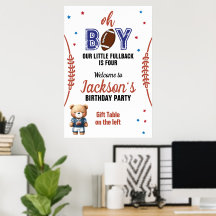 Tema de Futebol Oh Boy Aniversário