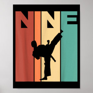 Poster Tema de Karatê Taekwondo de 9 anos de idade