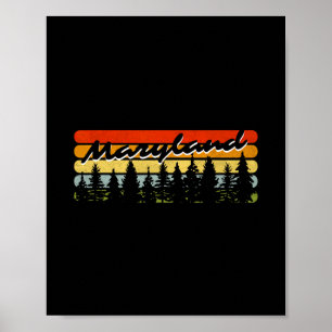 Poster Tema de lembrança da cabana de árvores do pôr do s