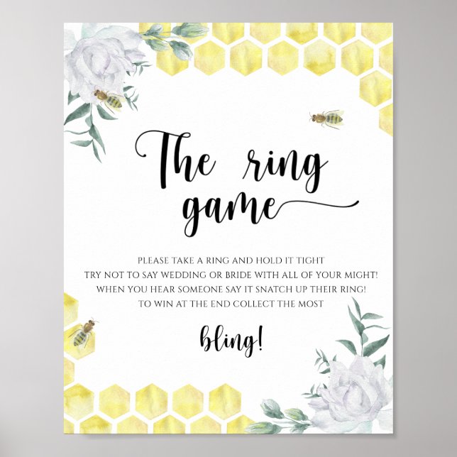 Poster Tema de mel - O jogo do anel (Frente)