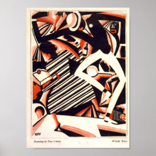 Poster Tema do afro-americano de Nouveau da arte