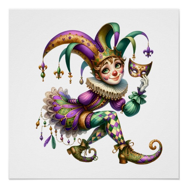 Pôster Tema do Jester do precioso (Frente)