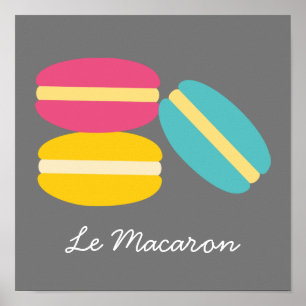 Poster Tema francês Le Macaron