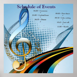 Poster Temas de Celebração para Amantes de Música
