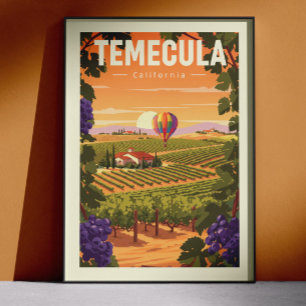 Poster Temecula Califórnia Antiga