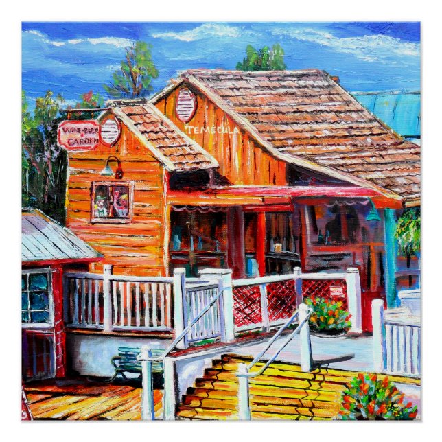 Pôster Temecula do Vinho e do Jardim da Cerveja Ca. (Frente)